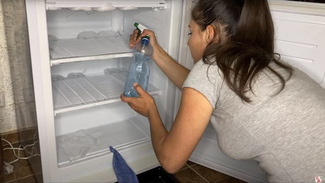 розморожування холодильника гарячою водою