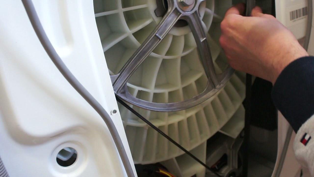 Изношенный ремень привода стиральной машины