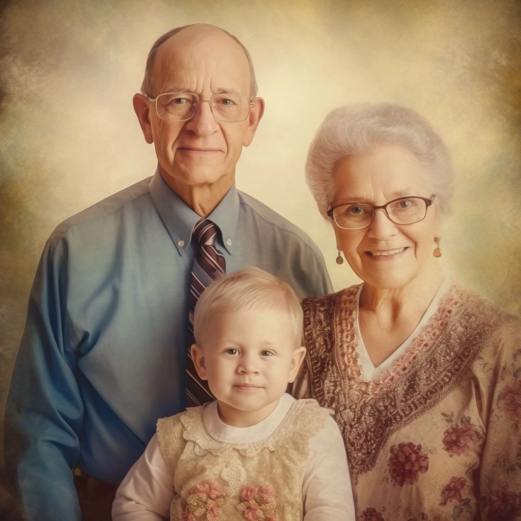фотопортрет онука з бабусею та дідусем стане чудовим подарунком на їхній ювілей