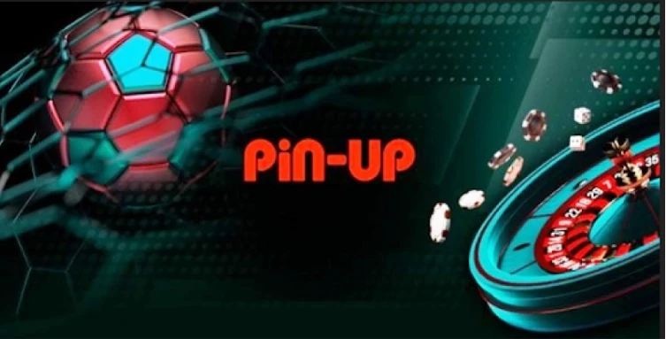 Pin Up UZ bet логотип с футбольным мячом и рулеткой