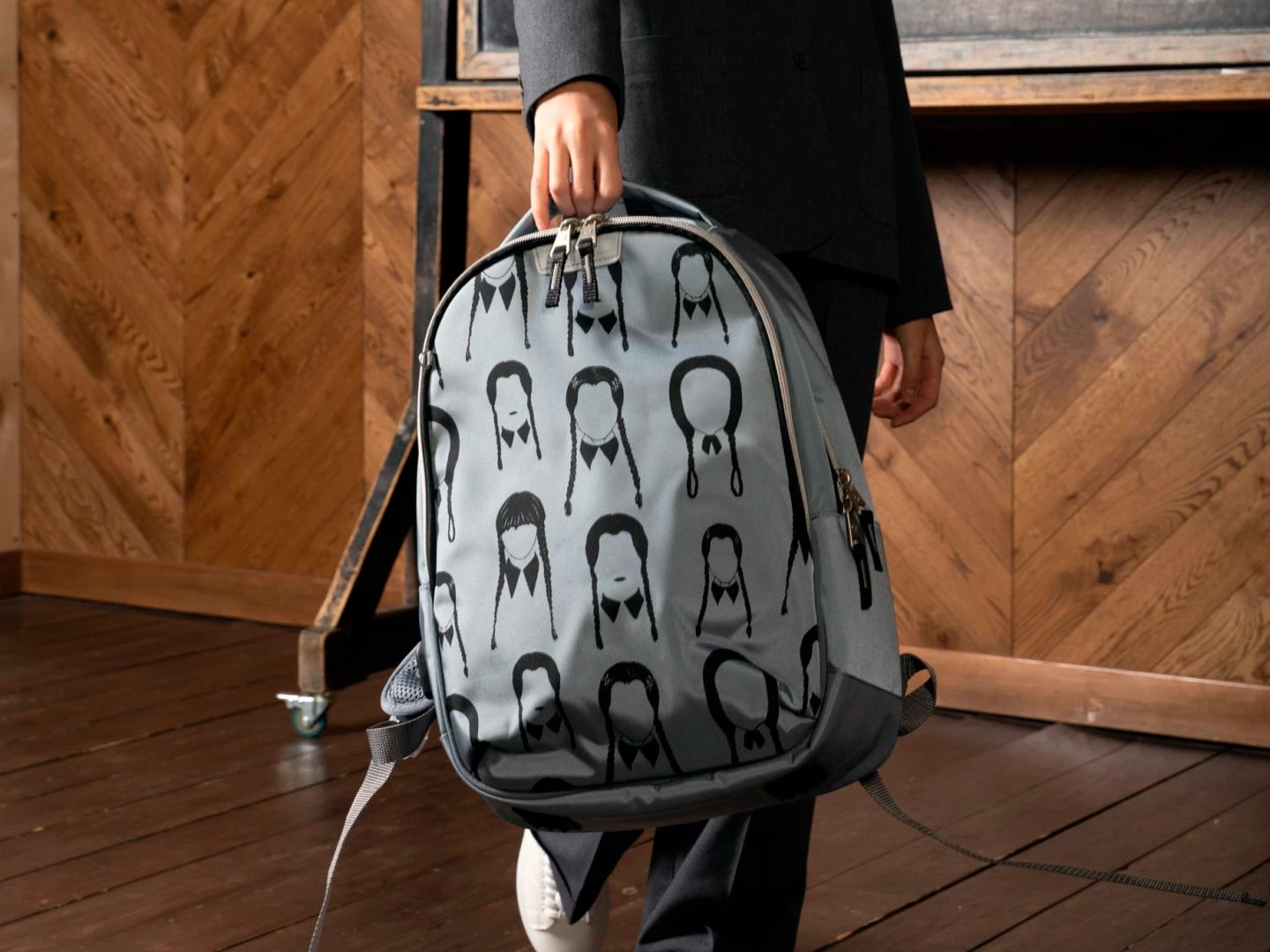 Рюкзак з силуетами Уенздей Аддамс