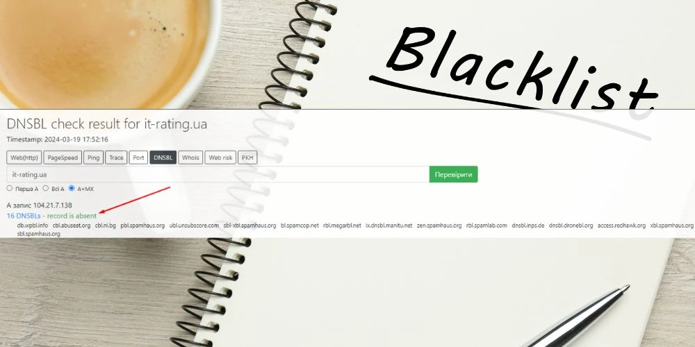 dnsbl перевірка сайту та моніторинг host-tracker