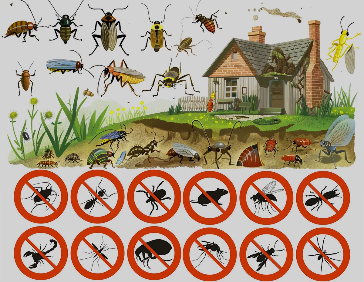 Борьба с грызунами и насекомыми в частном доме