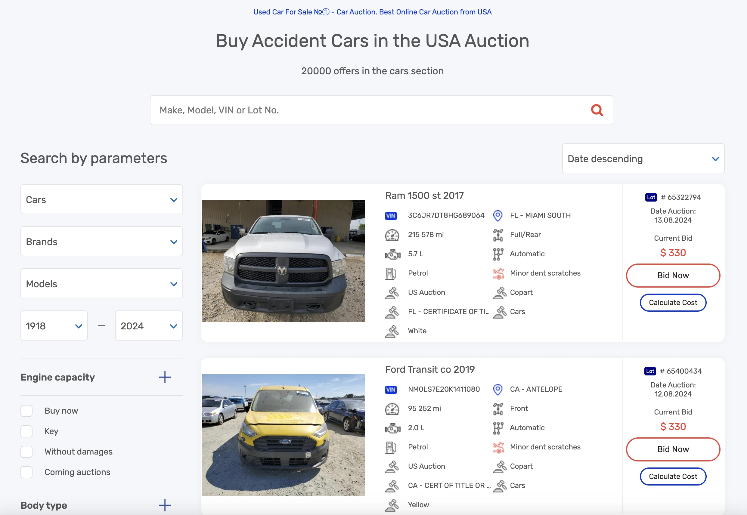 Leading US Accident Car Auctions: Top 5 Platforms