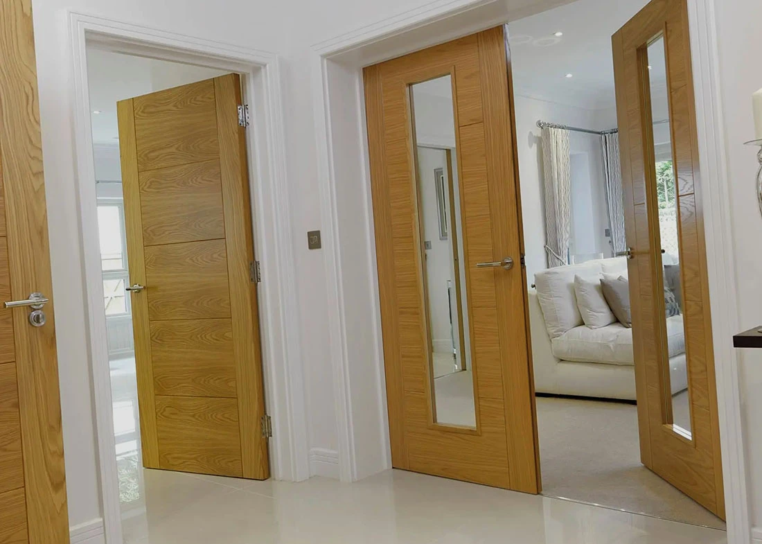 Wooden interior doors