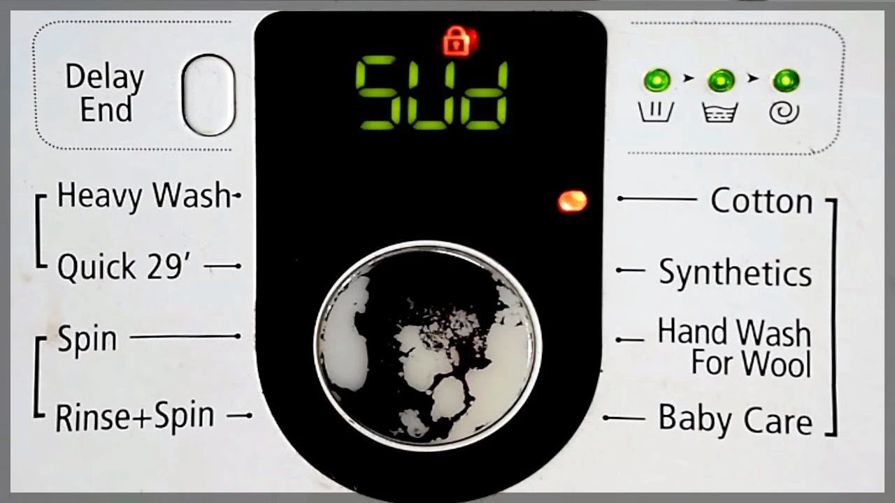 стиральная машина Samsung выдаёт ошибку "Sud"