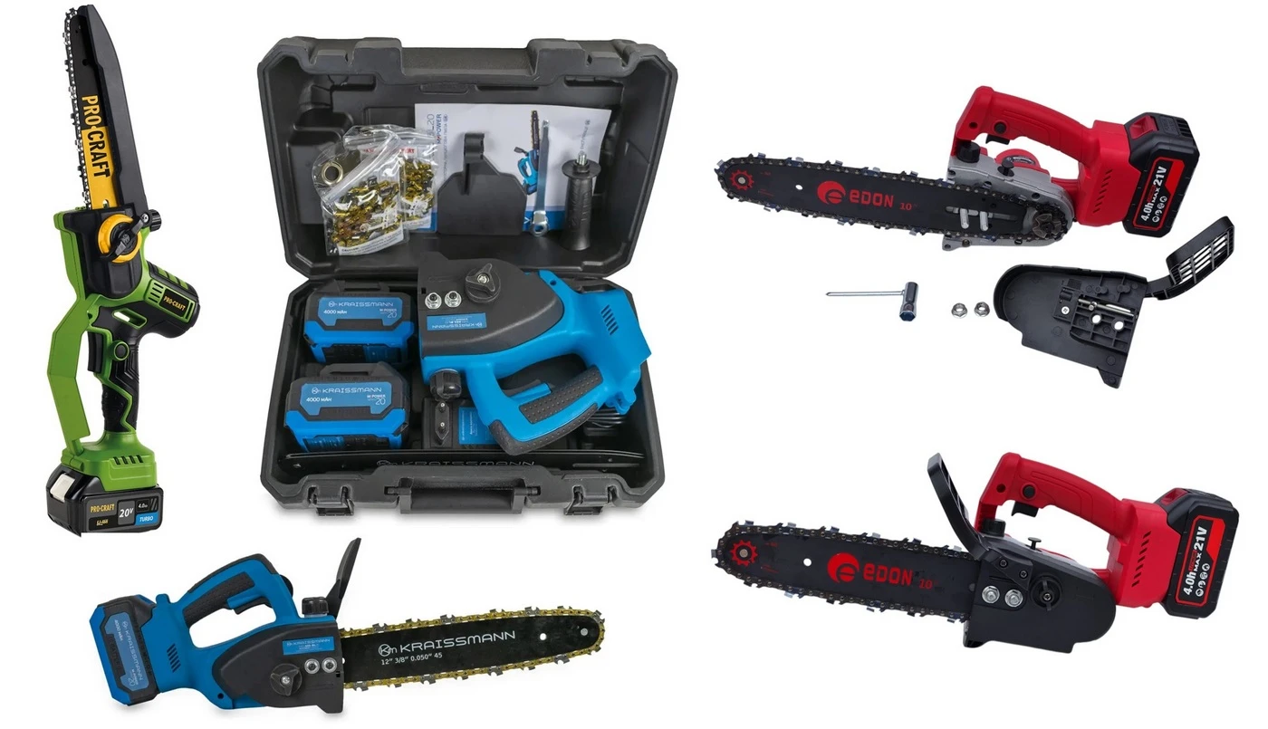 Акумуляторна пила в роботі