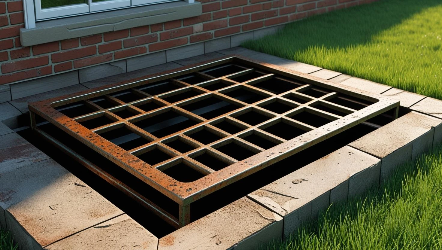 window well covers of metal grates