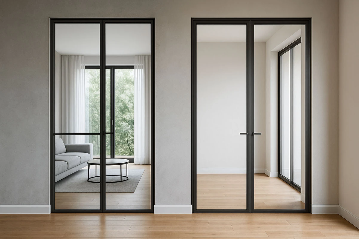 Glass doors