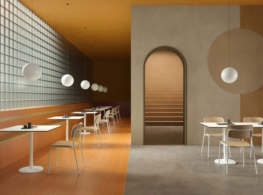 Столи для кафе з HPL-стільницями від італійського бренду COLOS