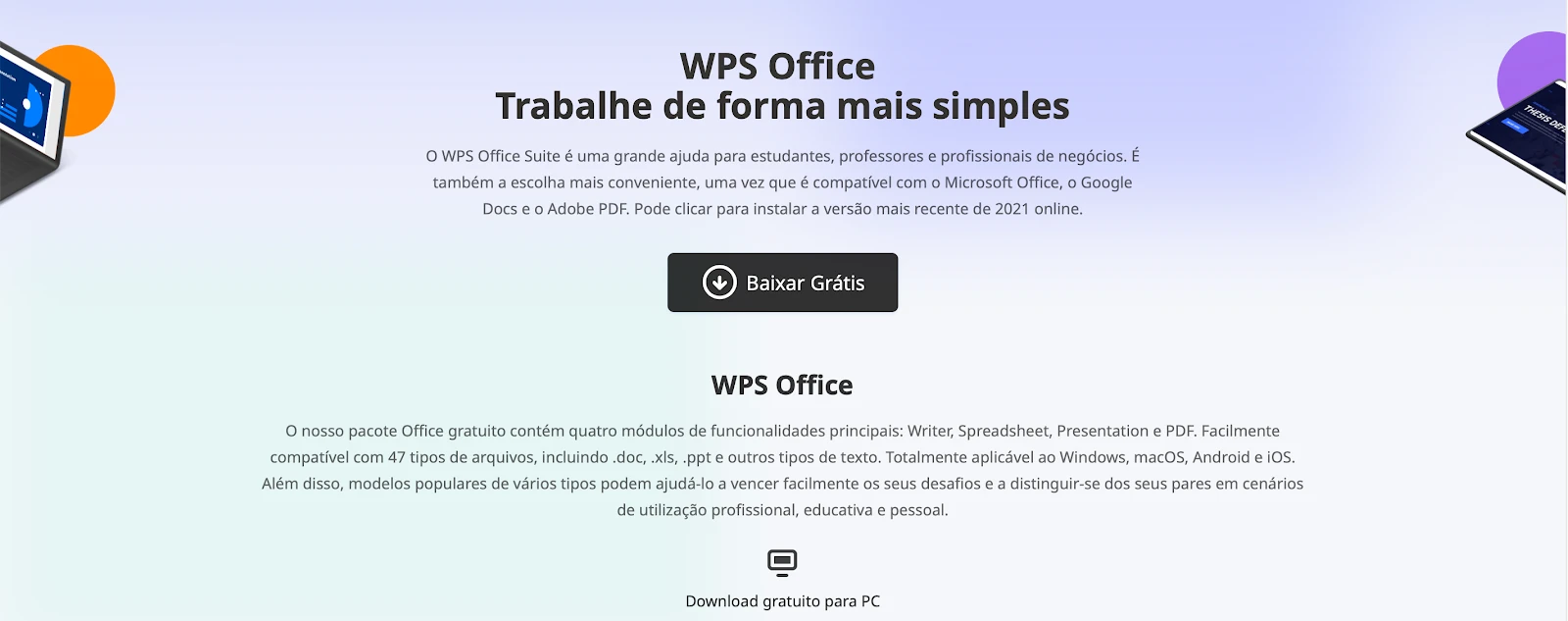 Comparando Pacote Office Gratuito com Google Docs