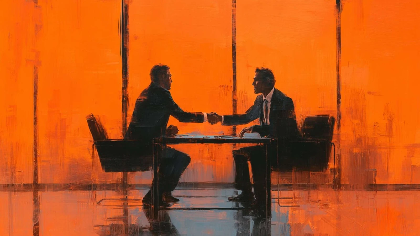 Business professionals discussing financing strategies, representing the role of investment strategy Portugal in real estate.