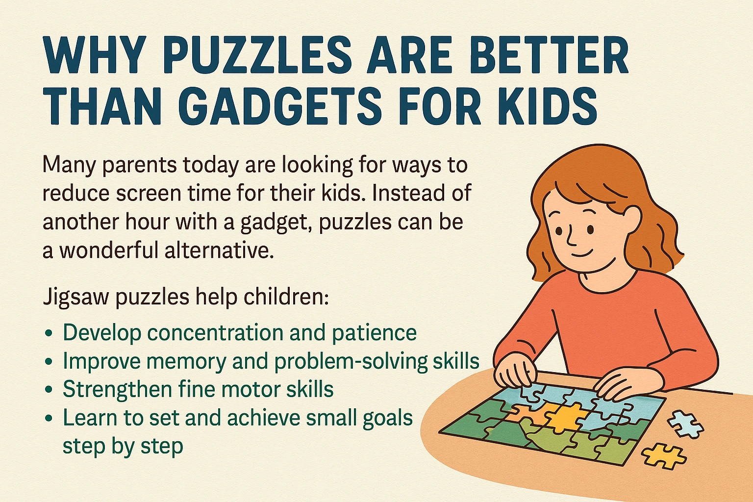 Why Puzzles Are Better Than Gadgets for Kids 