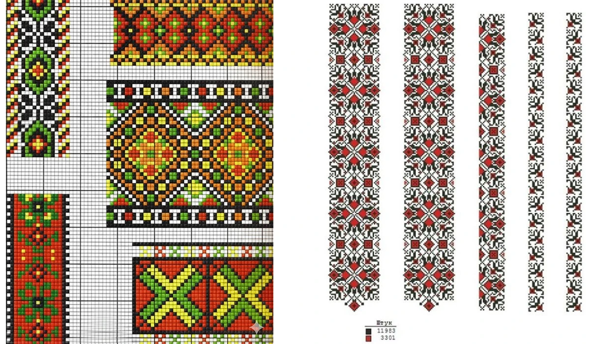 гуцульські орнаменти схеми