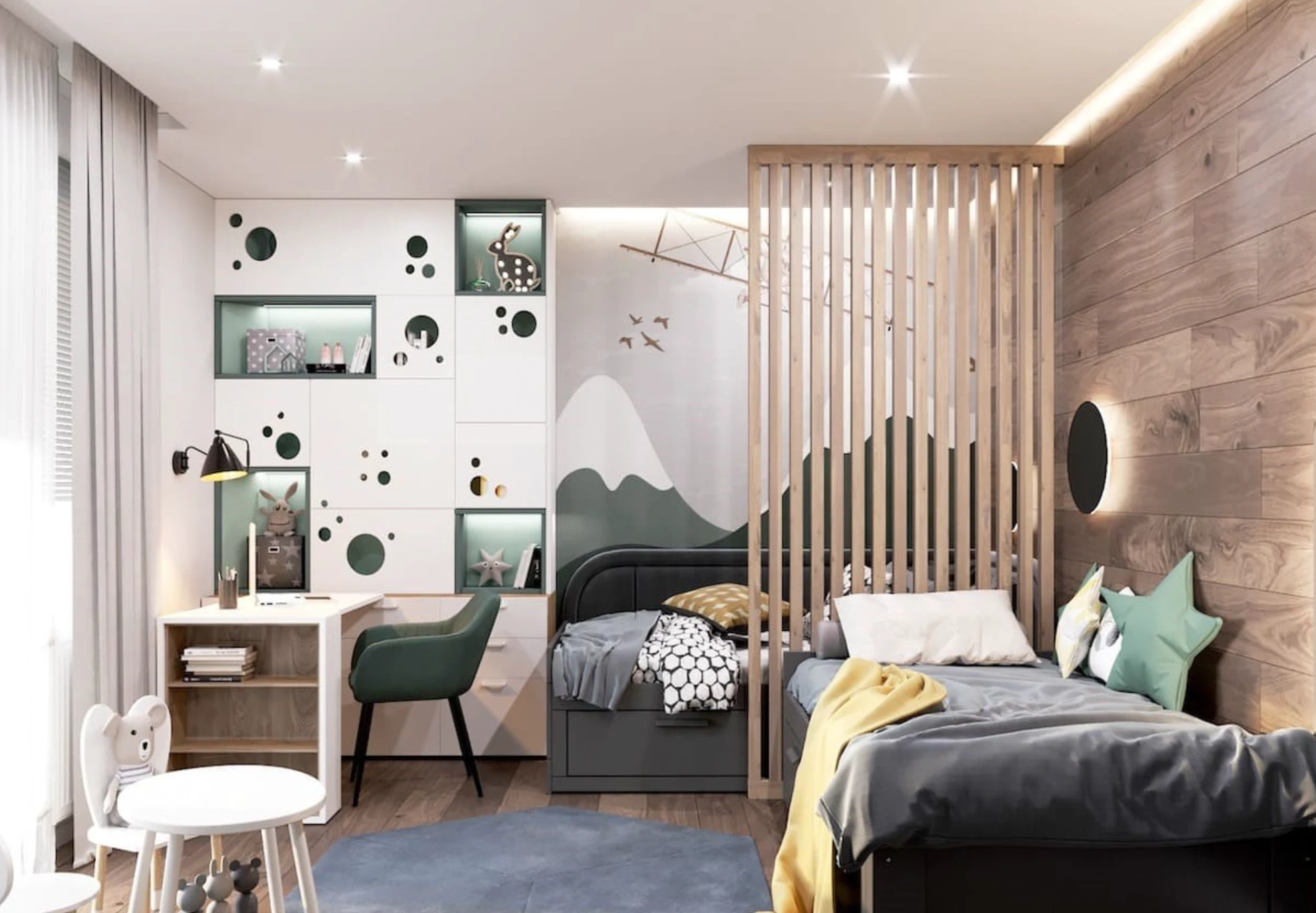 натяжні стелі у дитячій кімнаті