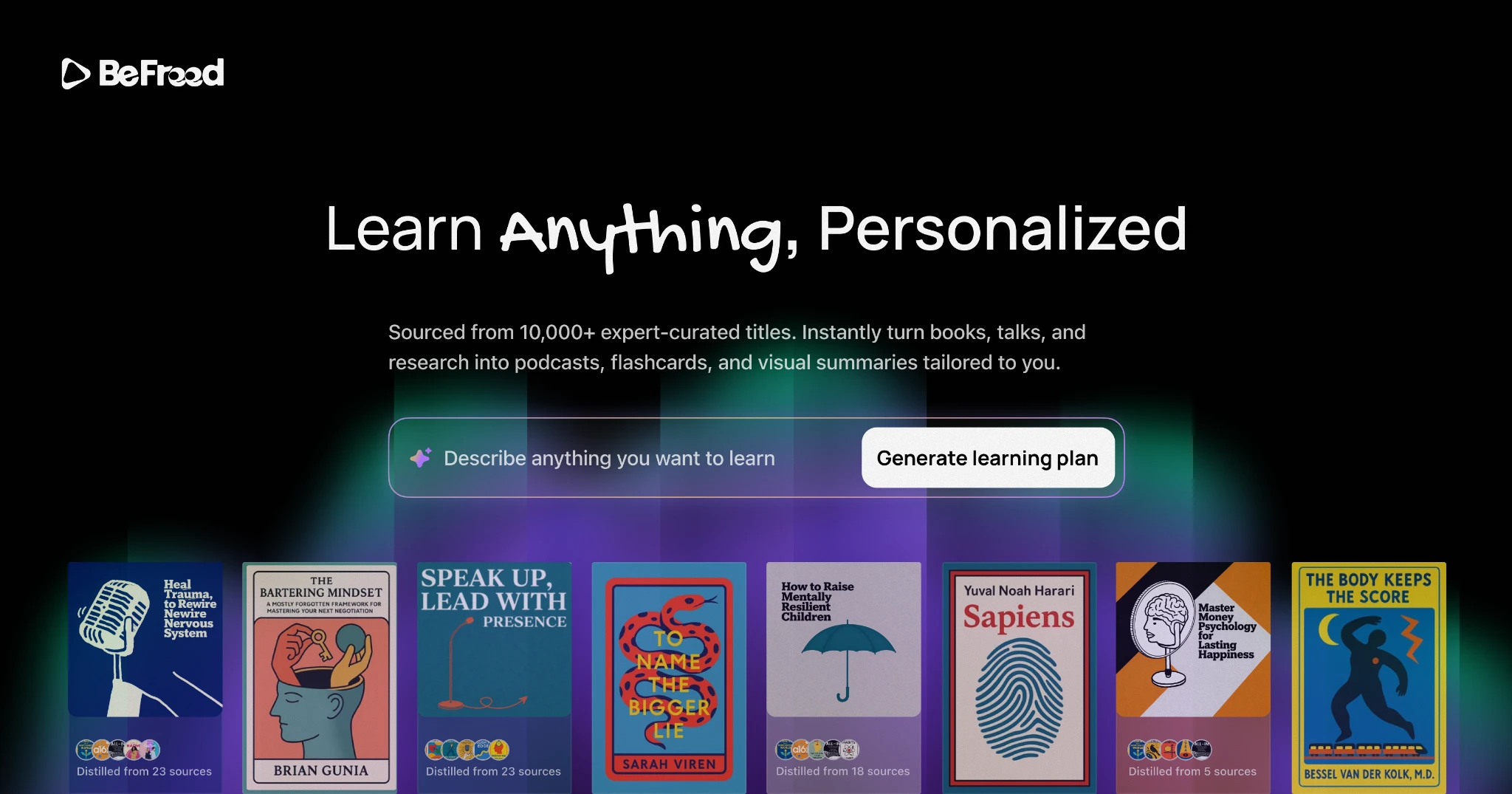 10 Best AI Podcast Generators in 2025 — The Complete Guide (Tested & Reviewed) 2 BeFreed Podcast Platform