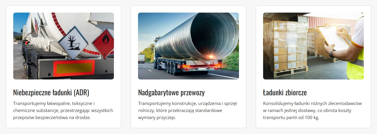 usług logistycznych