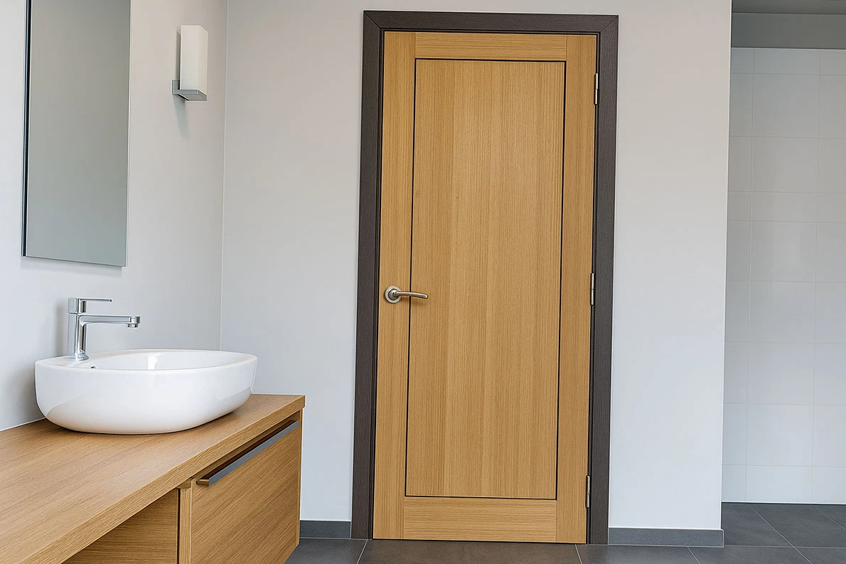 Moisture-Resistant Bathroom Door