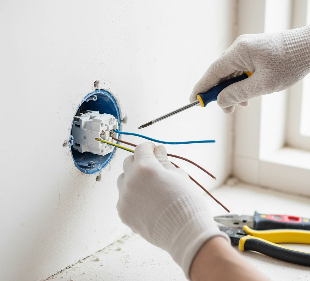 Процес встановлення внутрішньої розетки