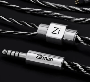premium custom IEM cable with silver and copper conductors by Zikman Audio