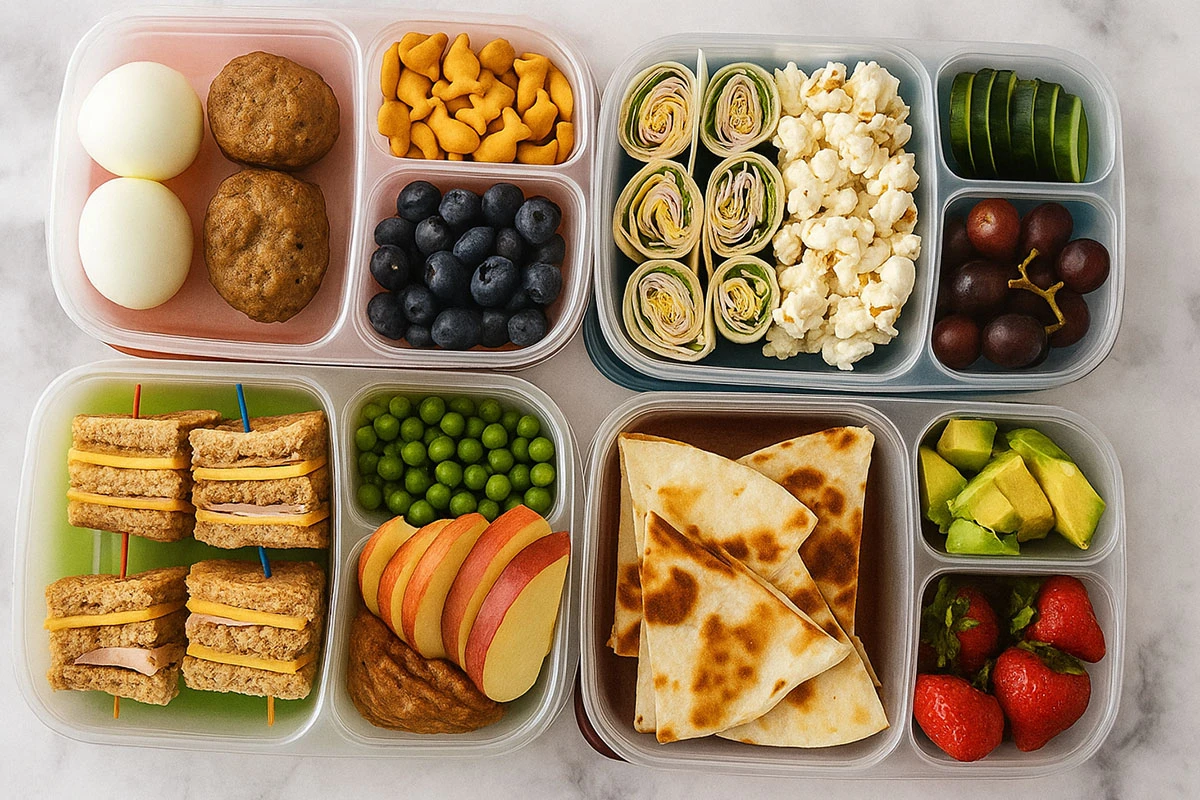 Snacks and drinks for the journey