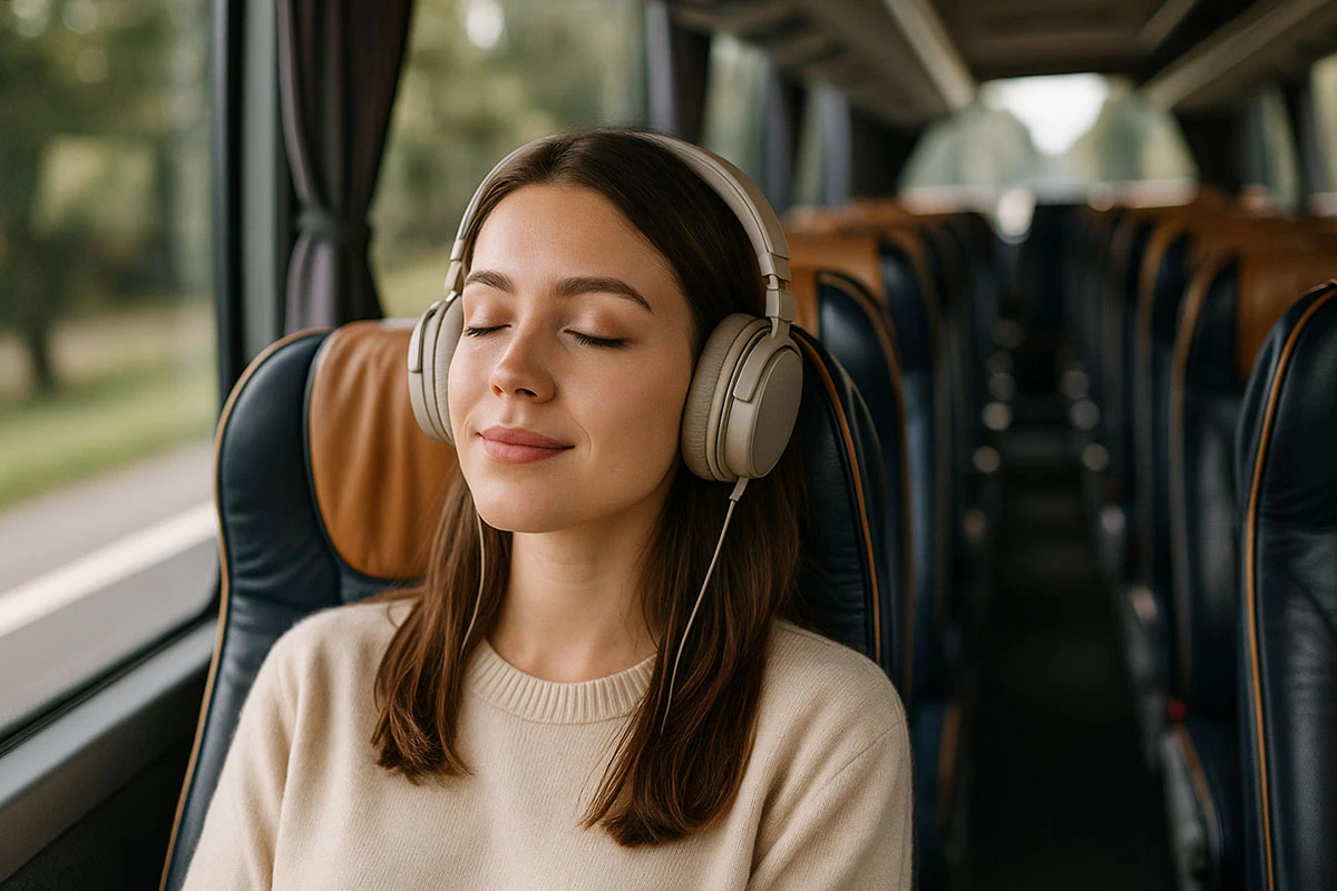 Download podcasts or audiobooks for offline listening