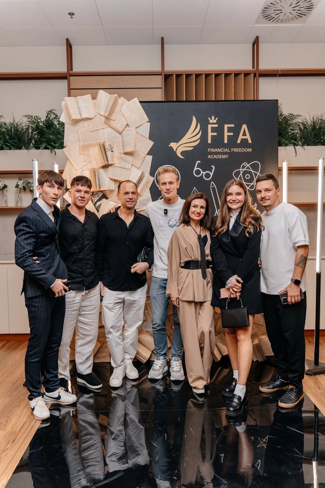 Oleksandr Orlovskyi together with participants of the Back to School event