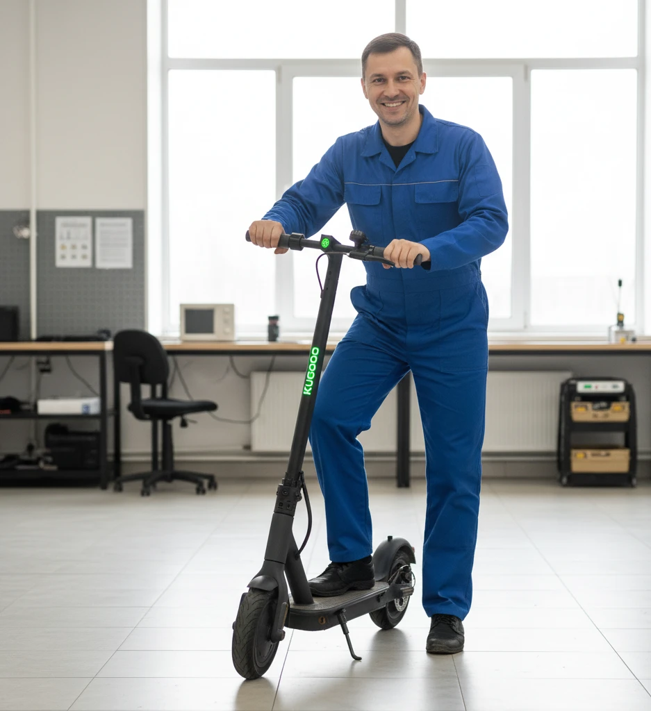 Тестування відремонтованого електросамоката Kugoo