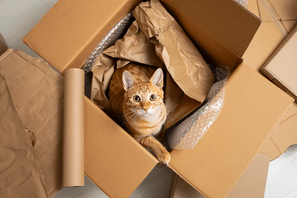 Переїзд до нової квартири з котиком