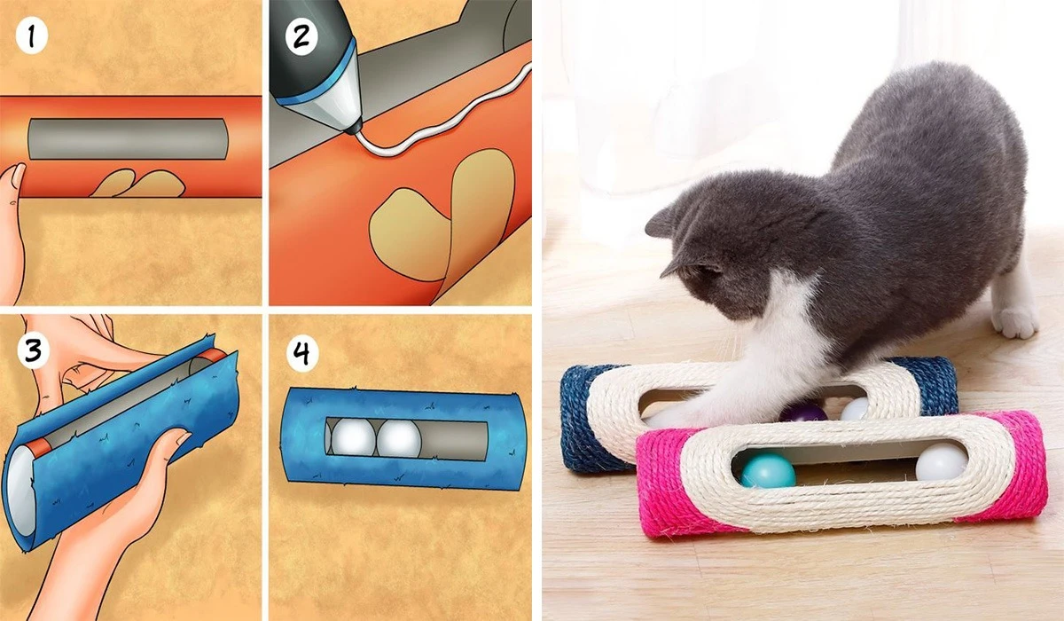 игрушки для котят своими руками