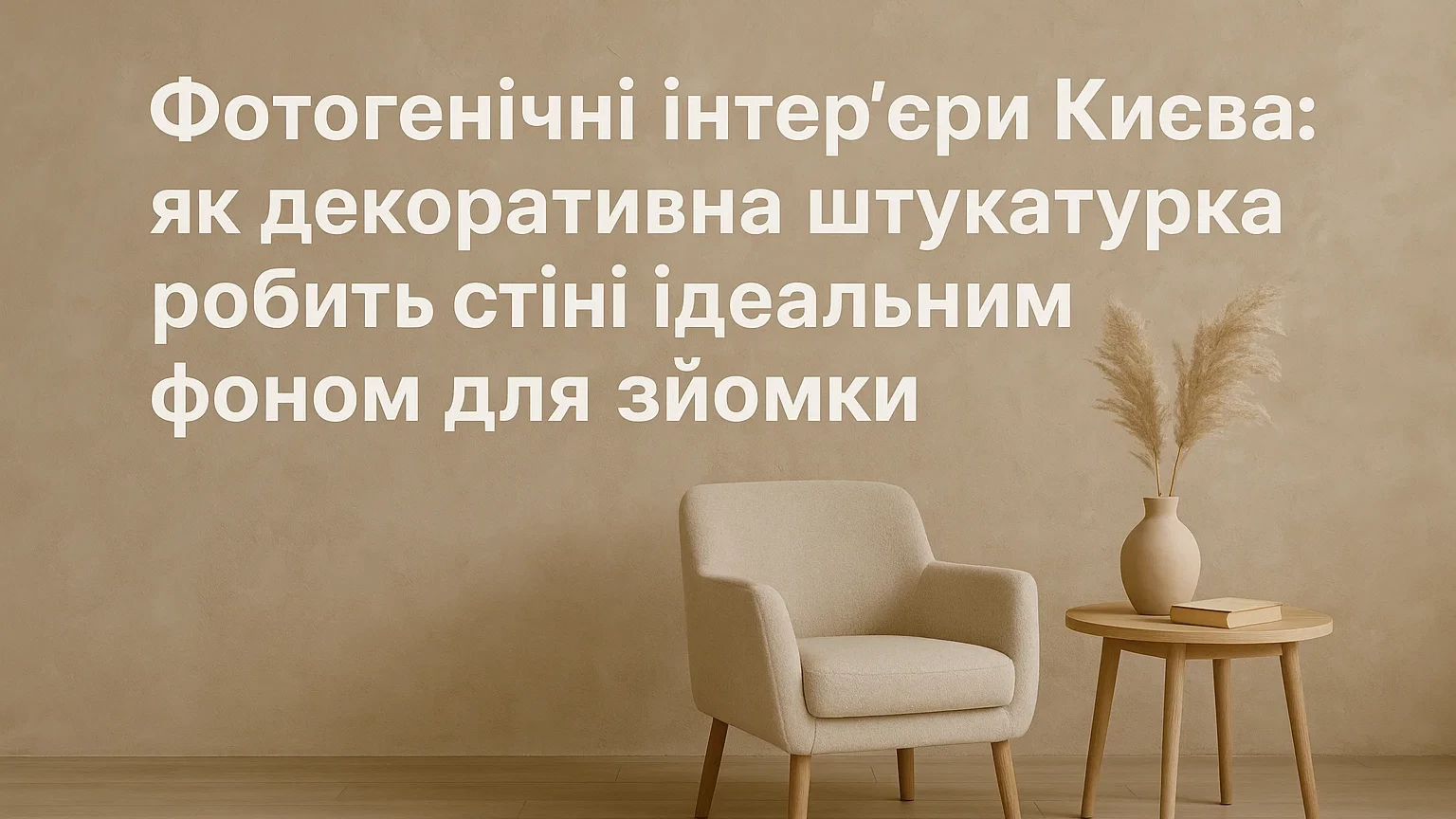 Фотогенічні інтер’єри Києва: декоративна штукатурка як фон