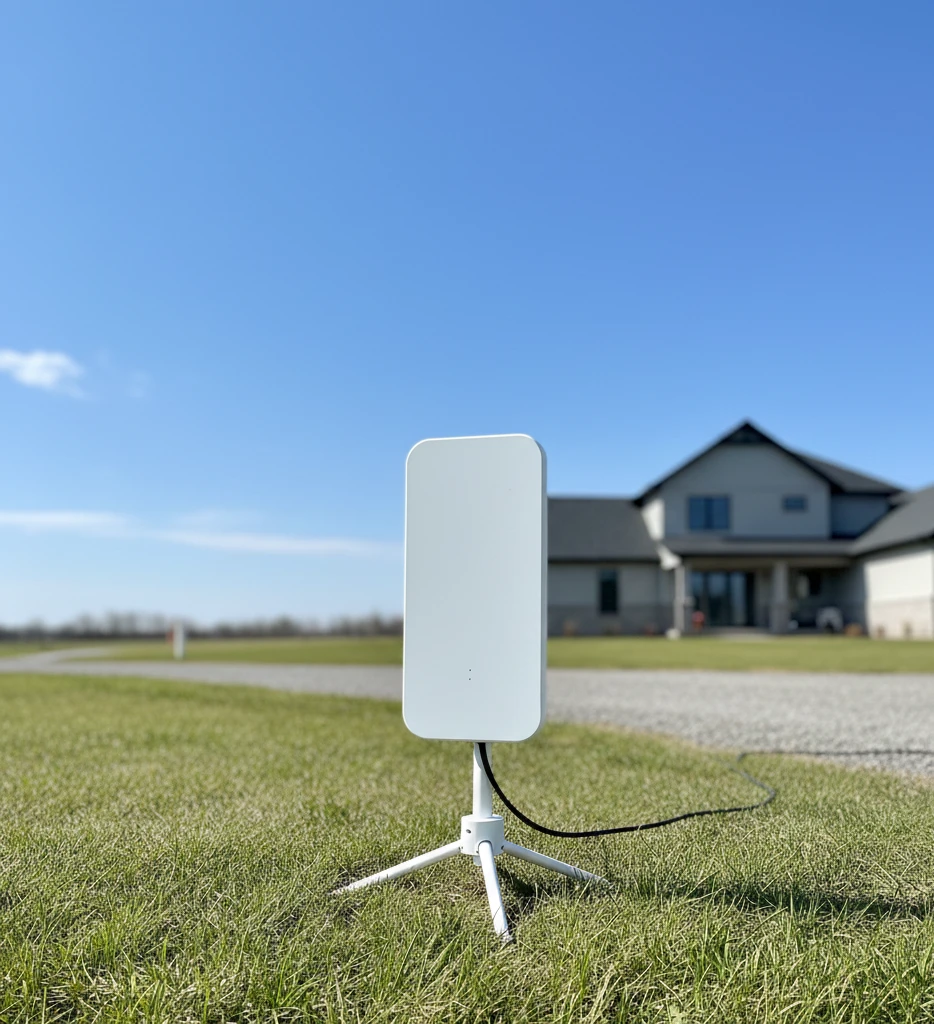 Встановлення антени Starlink на підставці