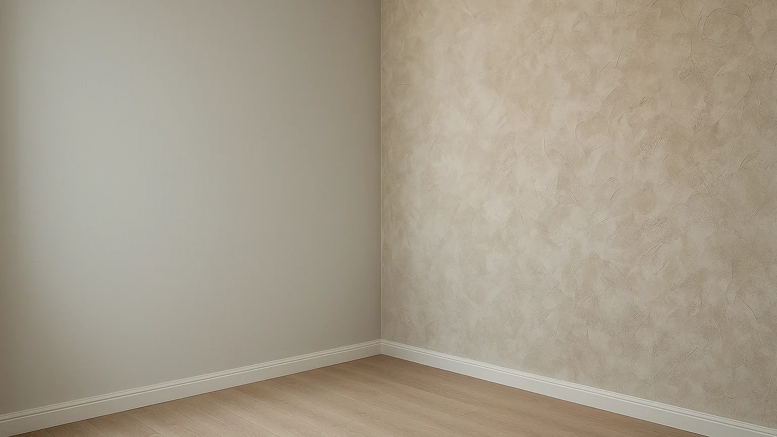 Зняття декоративної штукатурки зі стіни з пилом та сміттям