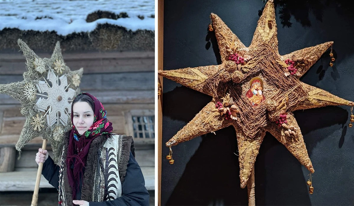 Різдвяна зірка своїми руками