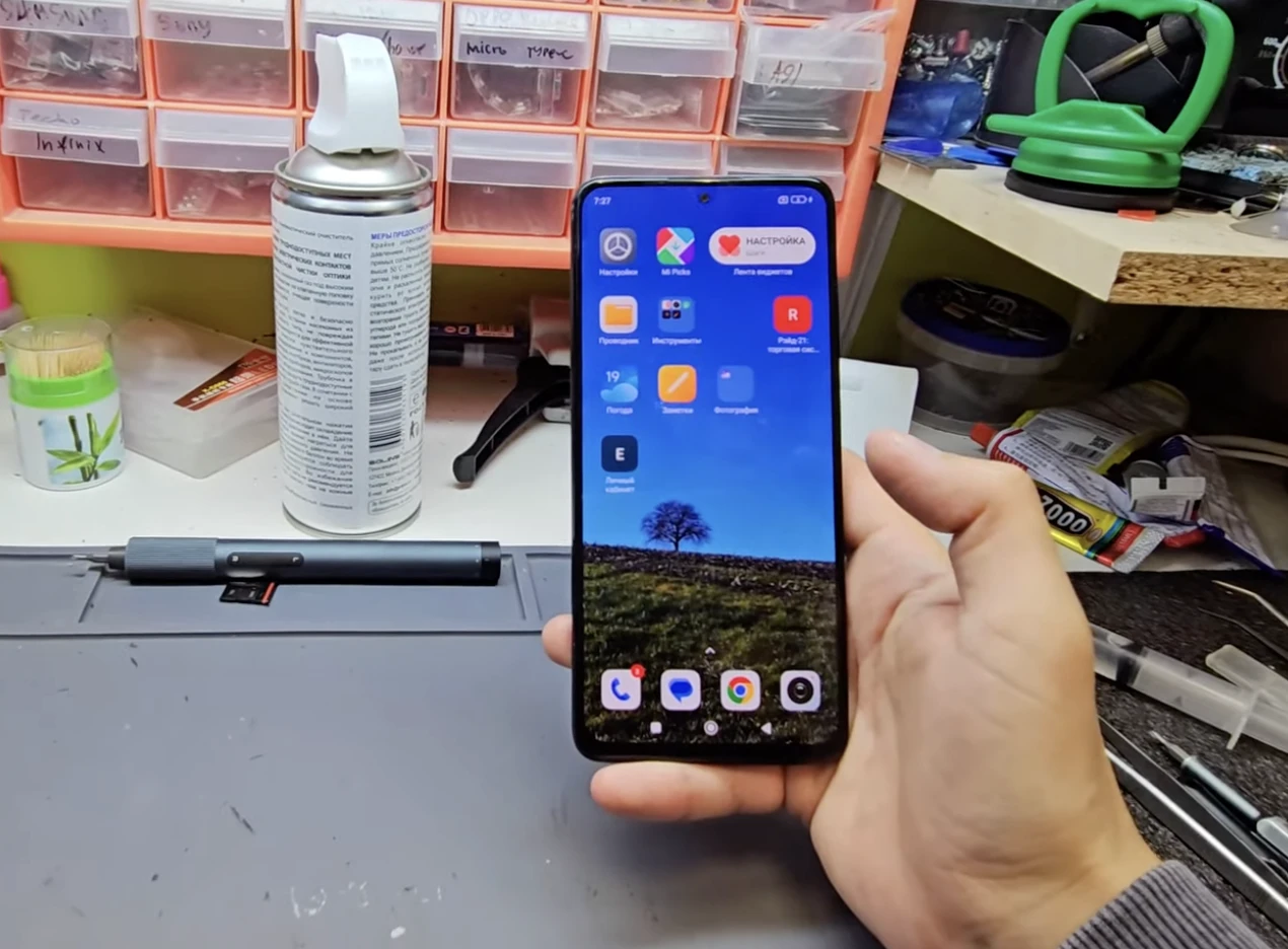 Xiaomi Redmi Note 12 Pro 4G после замены дисплея как новый