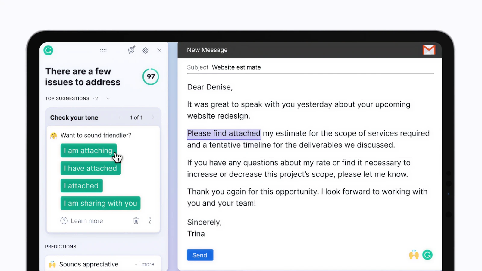 Mobile app market trends 2026 1 Grammarly AI
