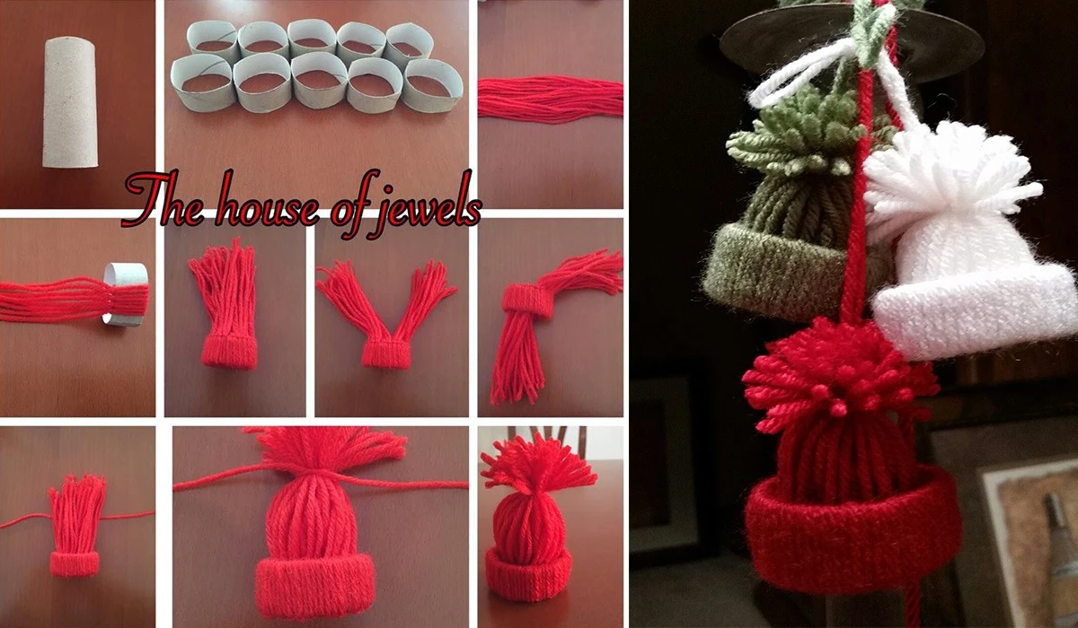 Міні-шапочка з ниток