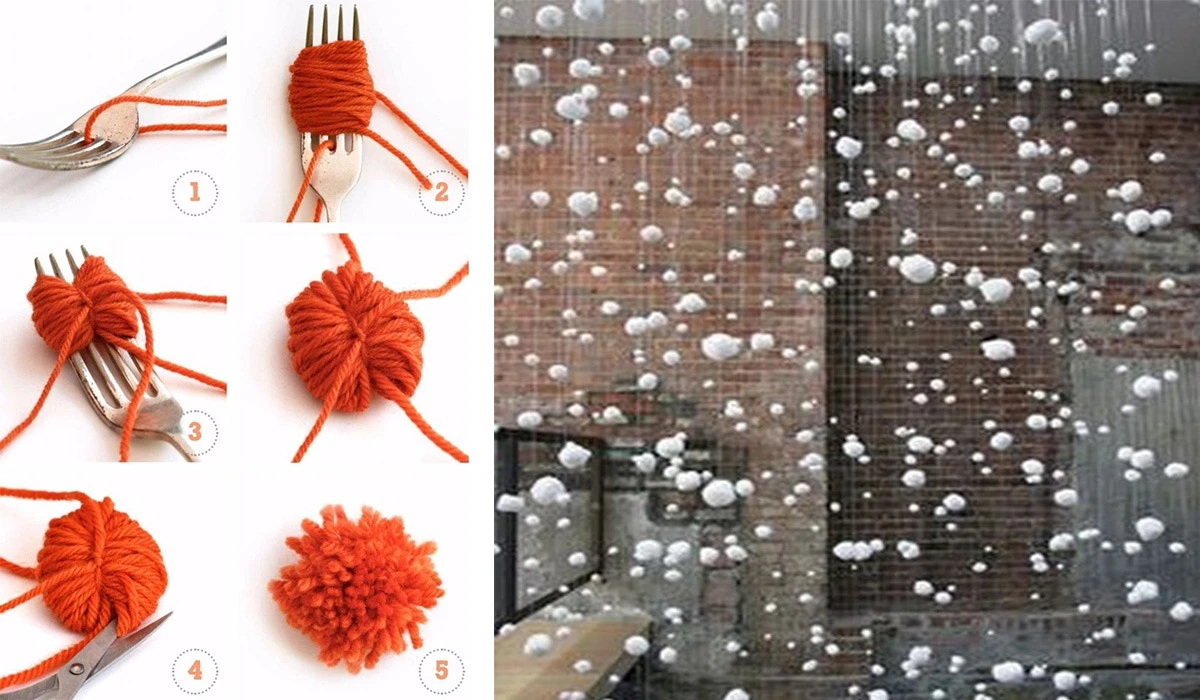 Гірлянда з помпонів