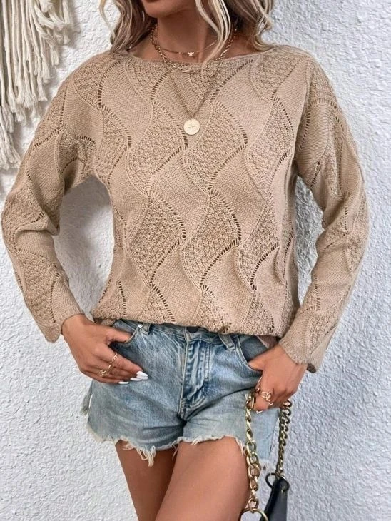 Шикарний візерунок спицями для джемпера