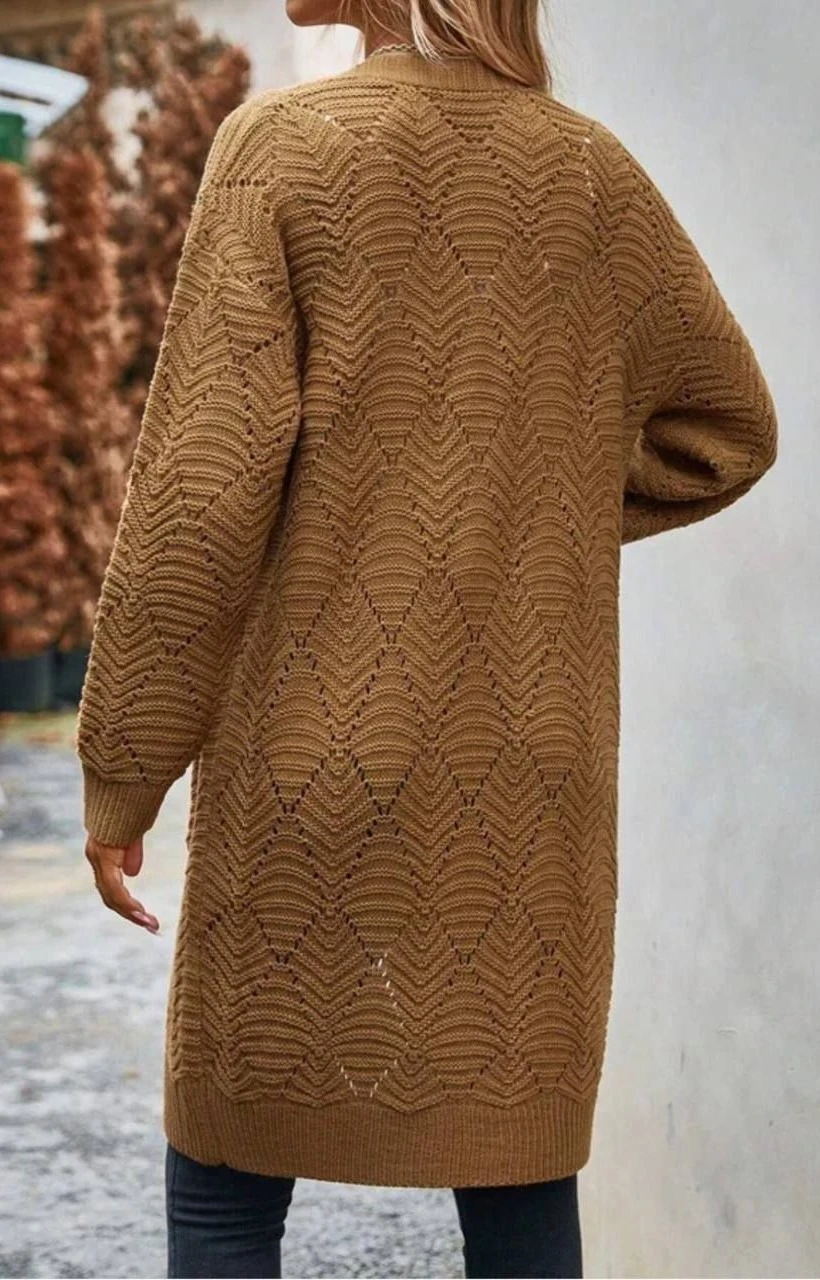 Шикарний візерунок спицями для кардигана