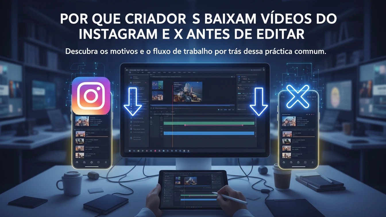Por Que Criadores Baixam Vídeos do Instagram e do X Antes de Editar 3 Baixam Vídeos do Instagram e do X Antes de Editar