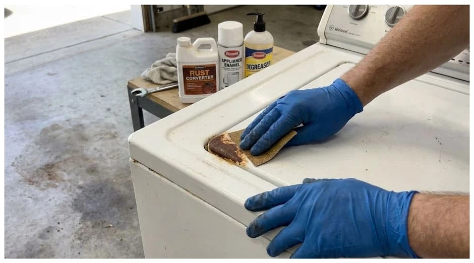 Як прибрати іржу на пральній машині