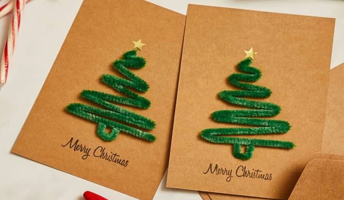 Ялинка із синельного дроту