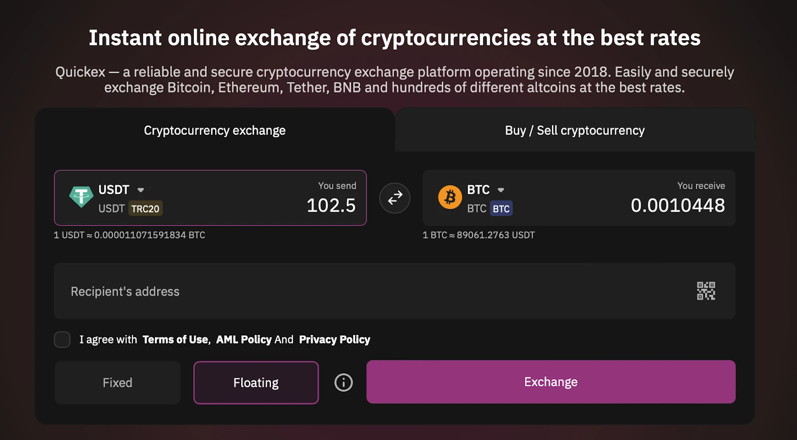 Crypto Exchange Guide 2025: Instant Swaps, Fees, Safety | Coincub