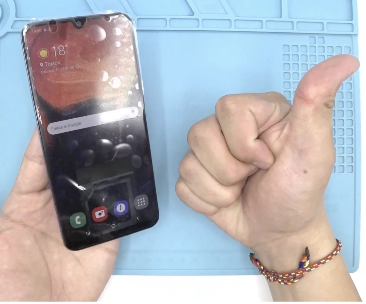 Samsung A50 після заміни дисплея