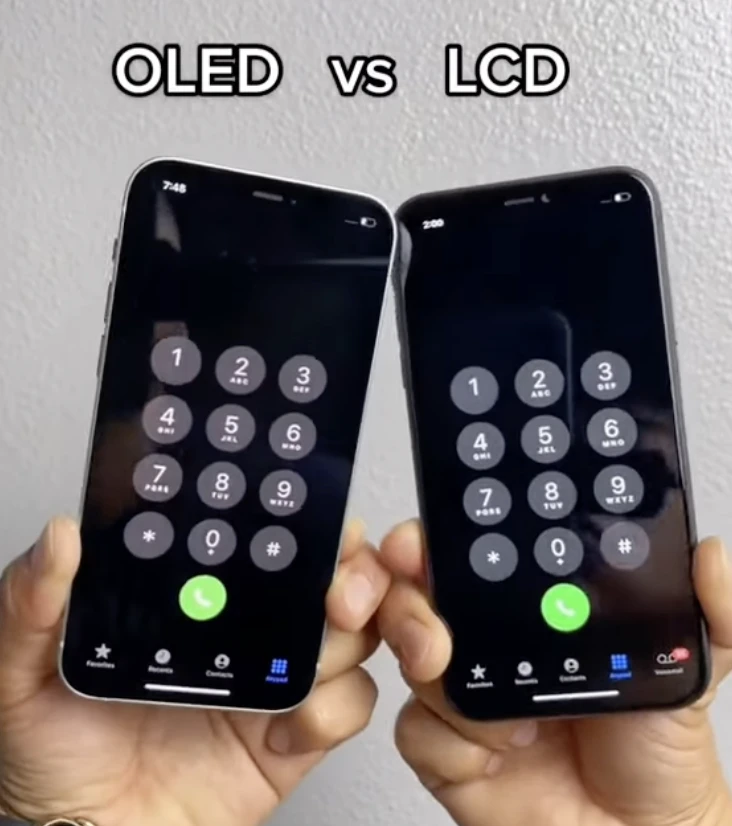 Порівняння оригінального OLED та LCD копії дисплея для Samsung A50