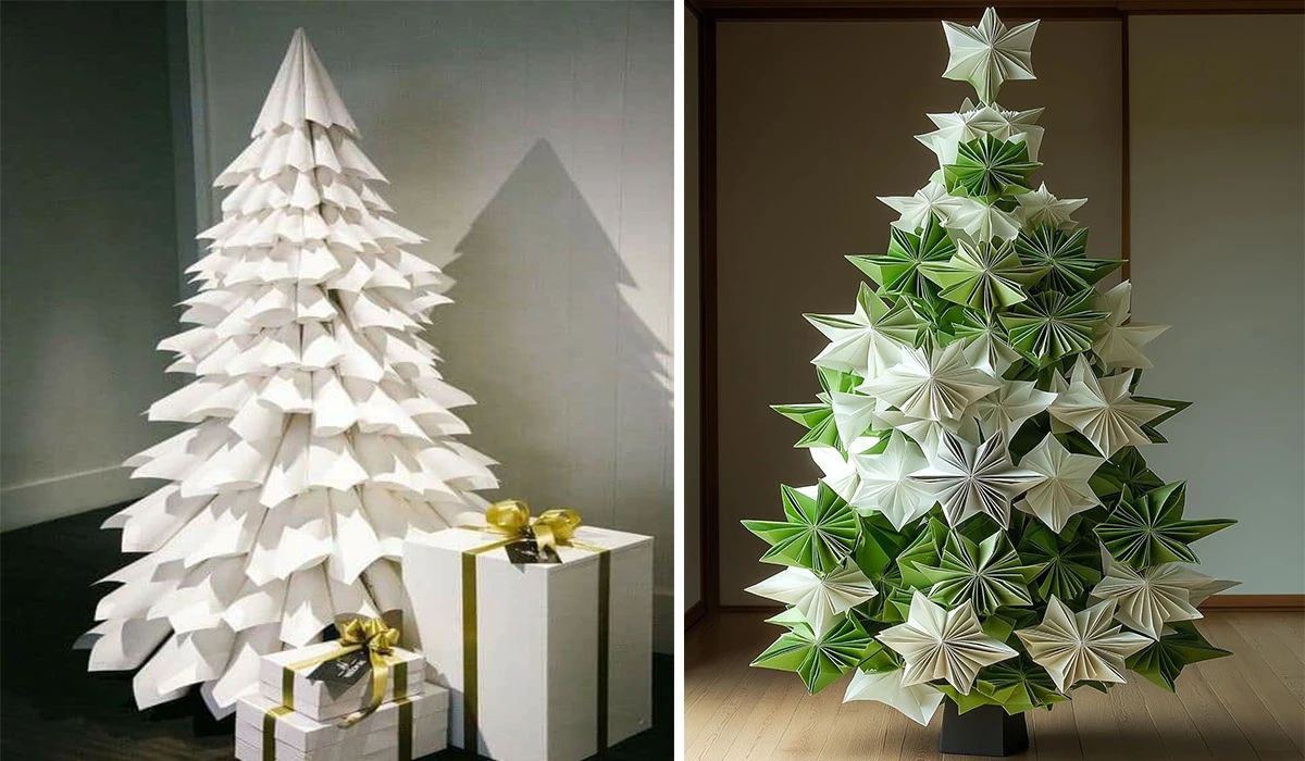 як зробити ялинку своїми руками з паперу