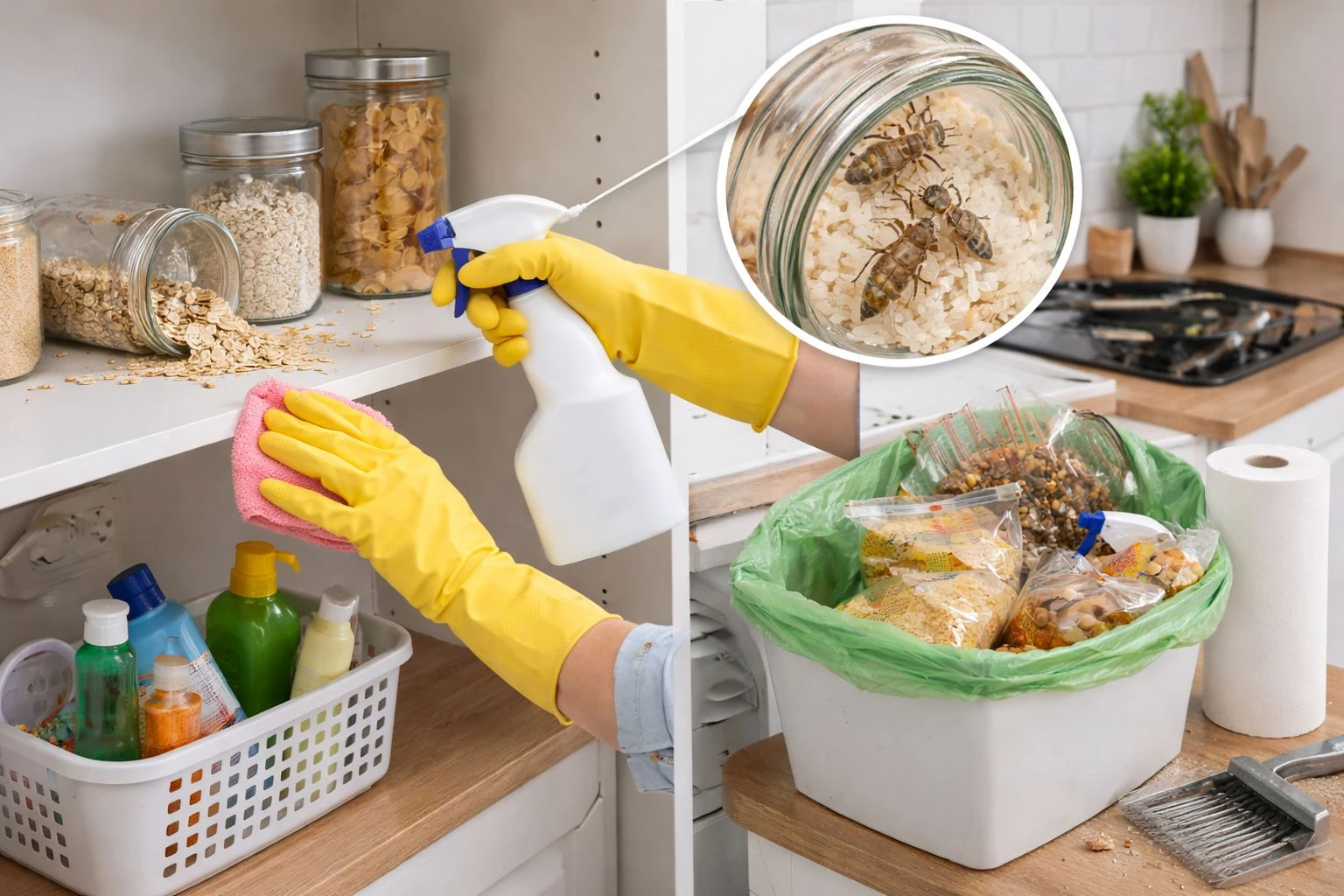 очищення шаф і полиць