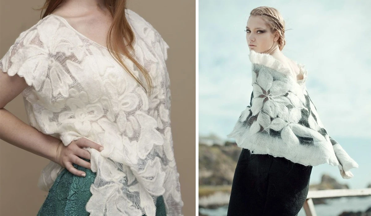 Нунофелтинг: як поєднати шерсть і шовк у виріб