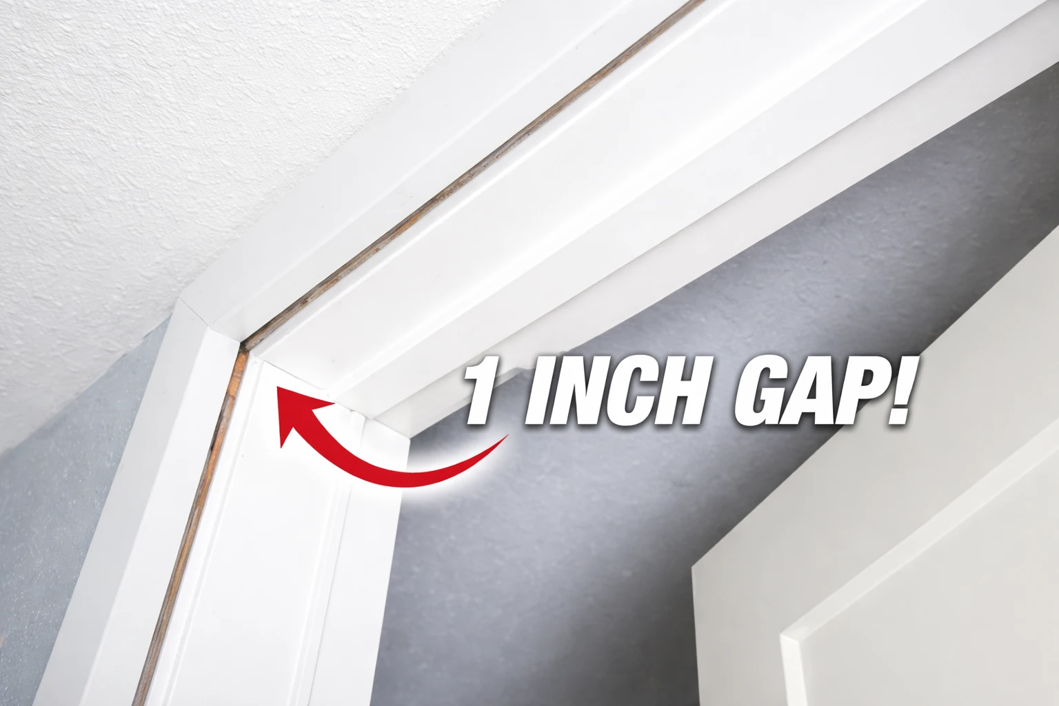 Common causes of gaps around interior doors